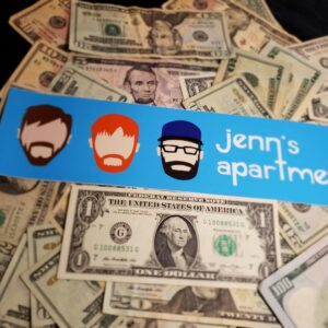 Jenn's Apartment bumper sticker.