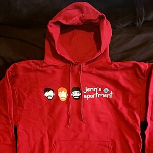 Jenn's Apartment maroon hoodie