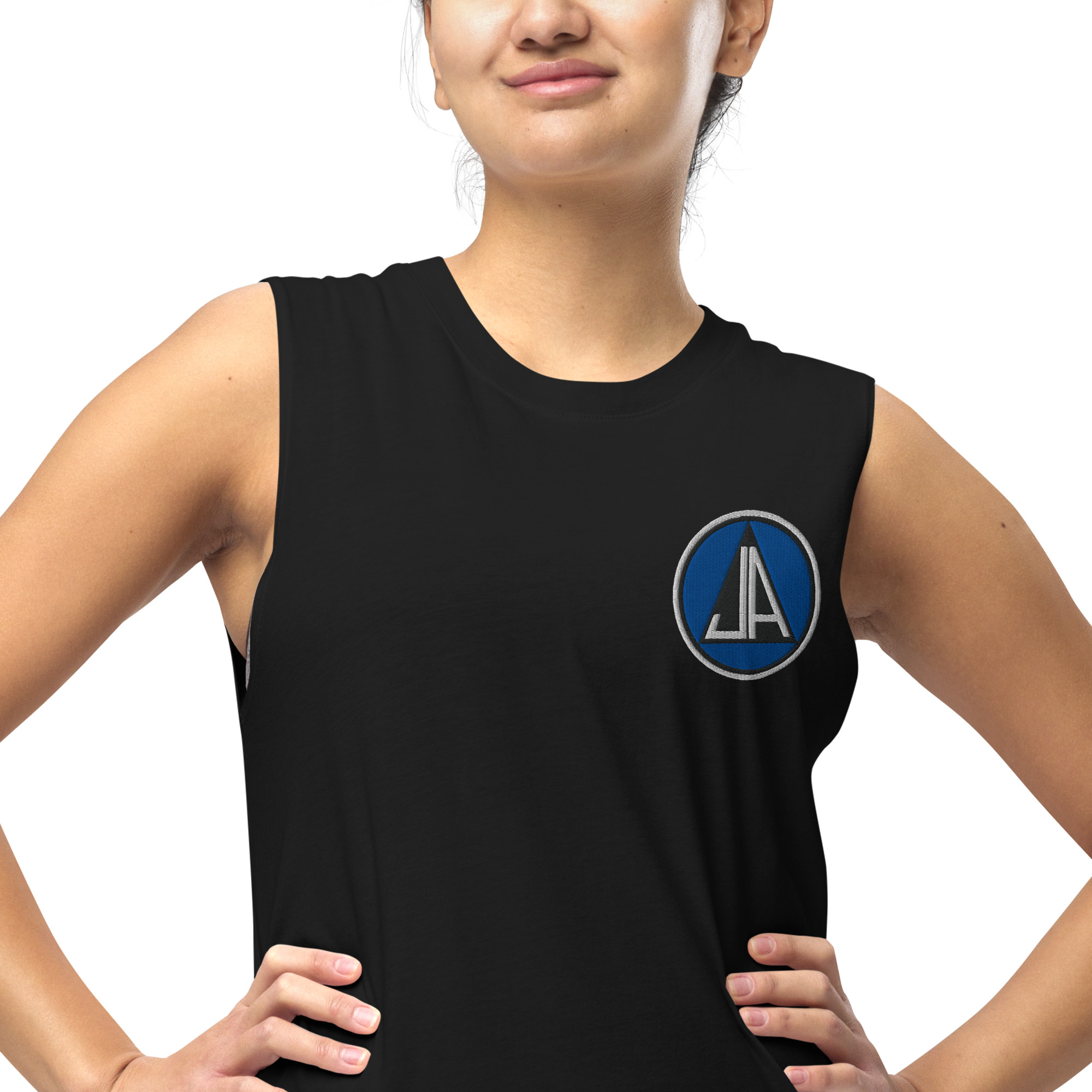 Embroidered Logo Muscle Shirt - Image 34