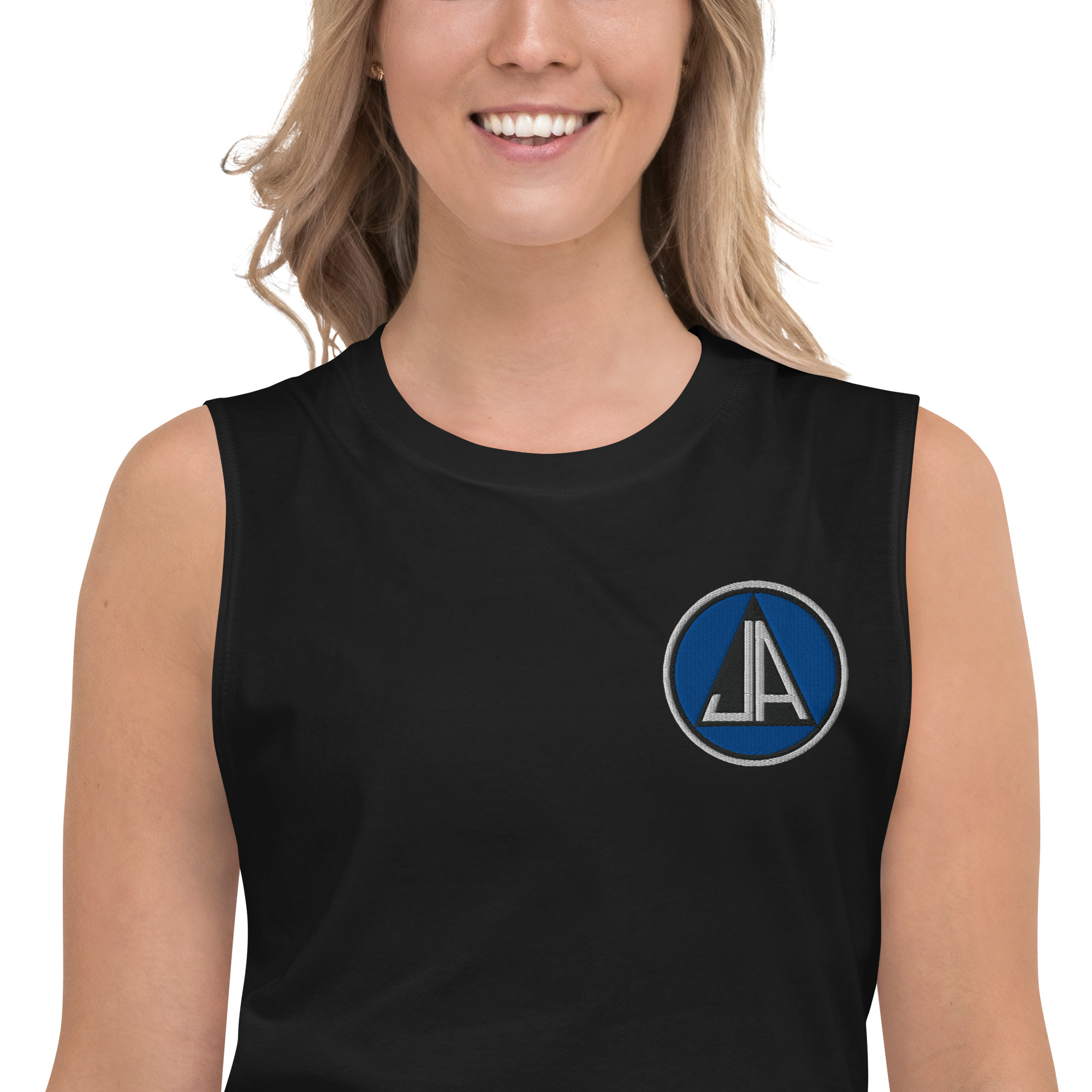 Embroidered Logo Muscle Shirt - Image 37