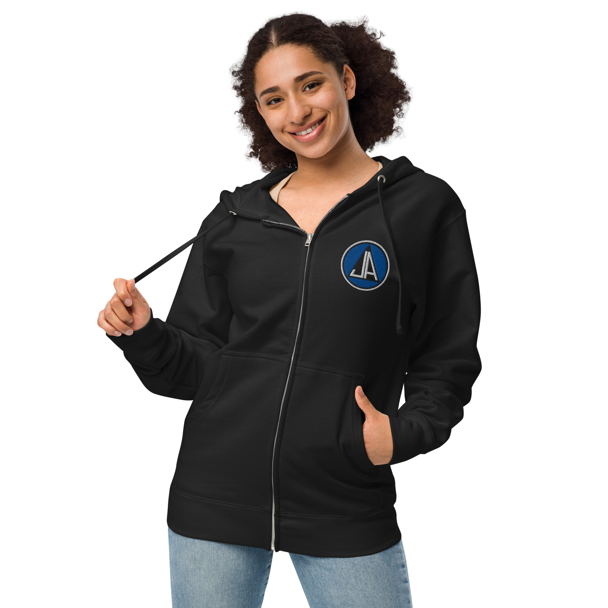 Classic Embroidery Zip Up Hoodie - Image 34