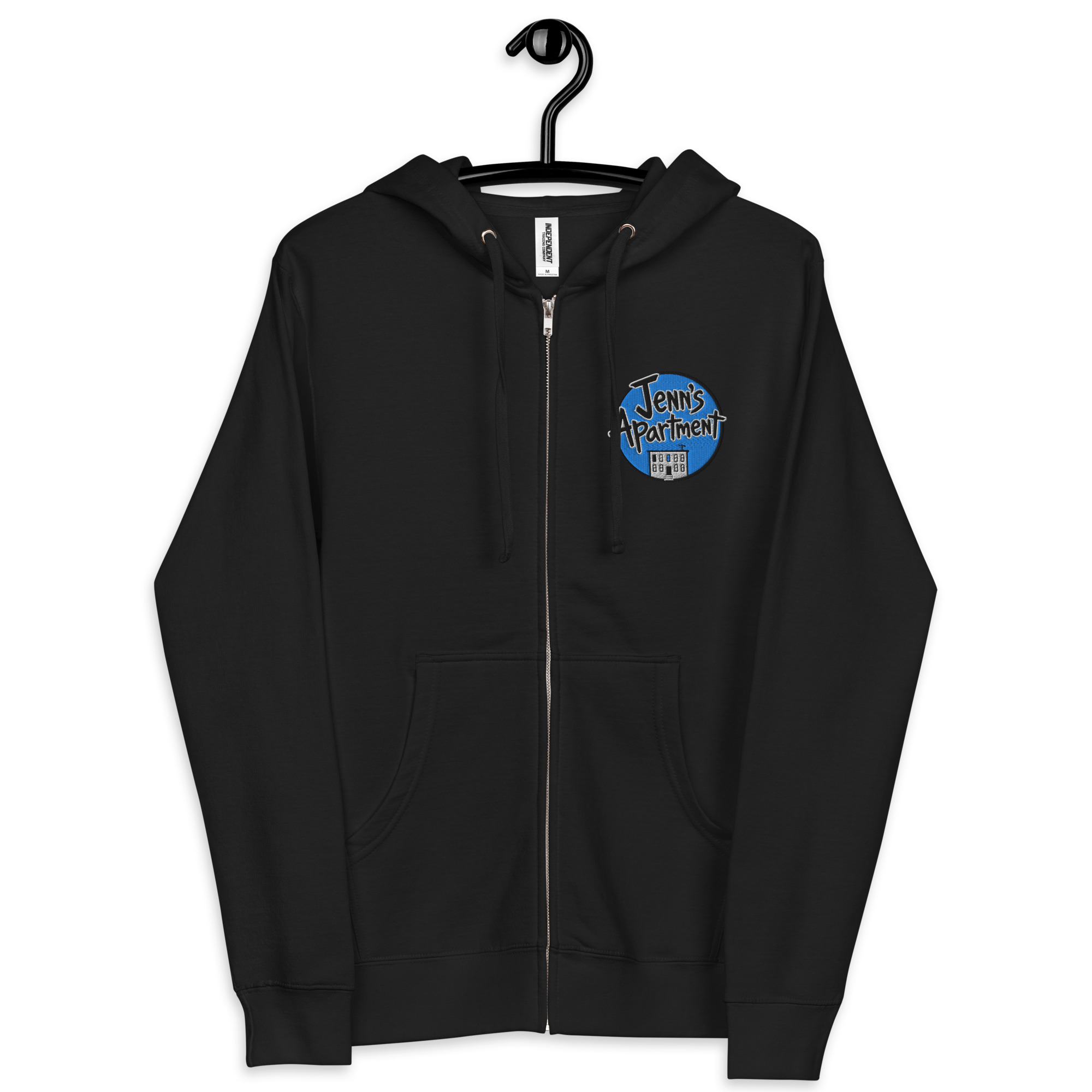 Rooftop Embroidery Zip Up Hoodie - Image 3