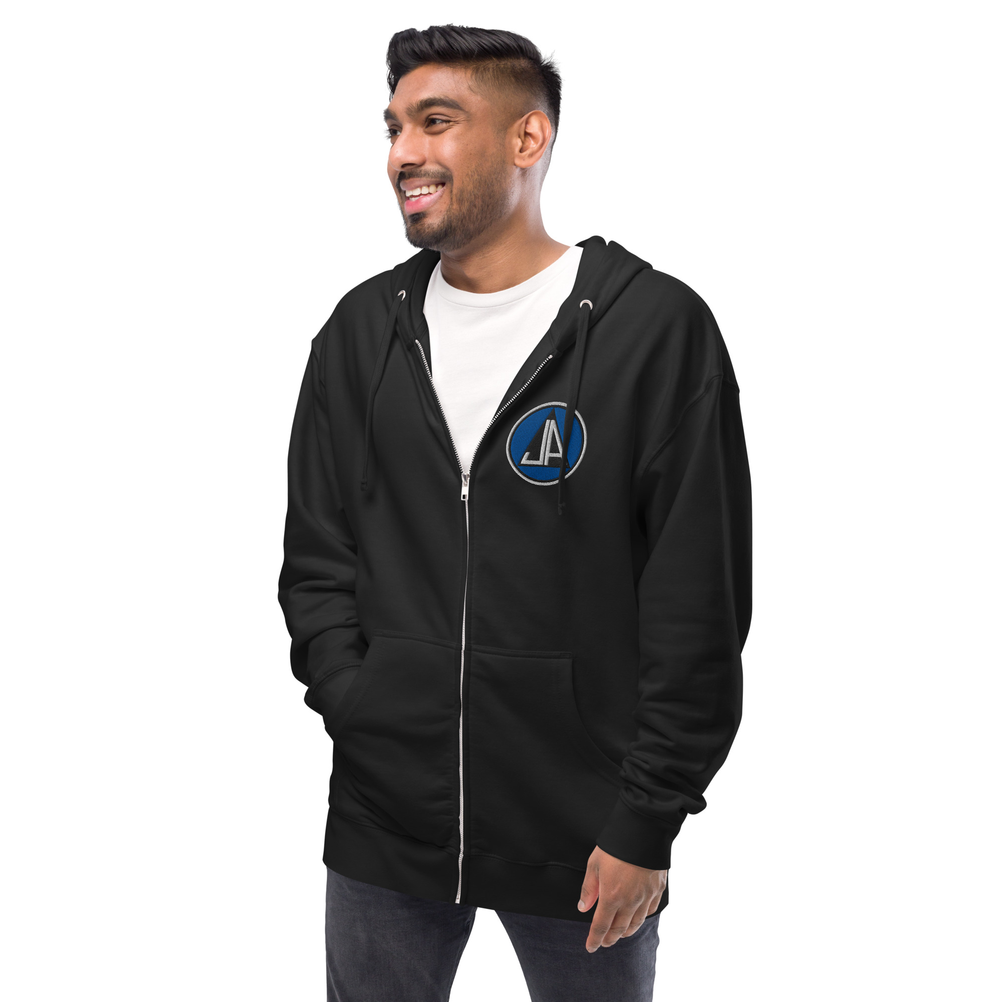 Classic Embroidery Zip Up Hoodie - Image 31