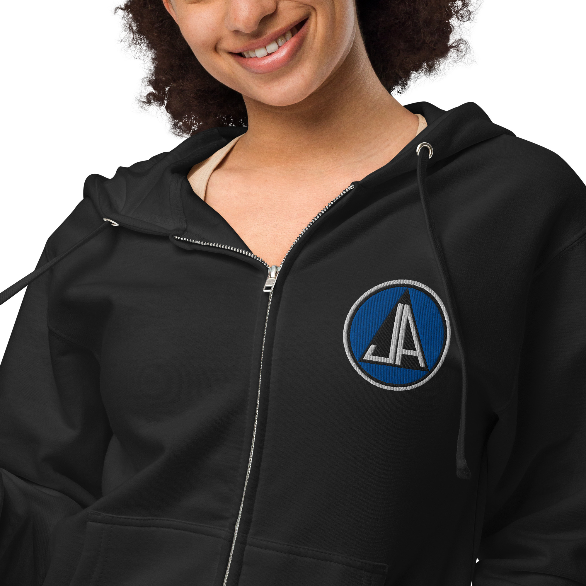 Classic Embroidery Zip Up Hoodie - Image 30