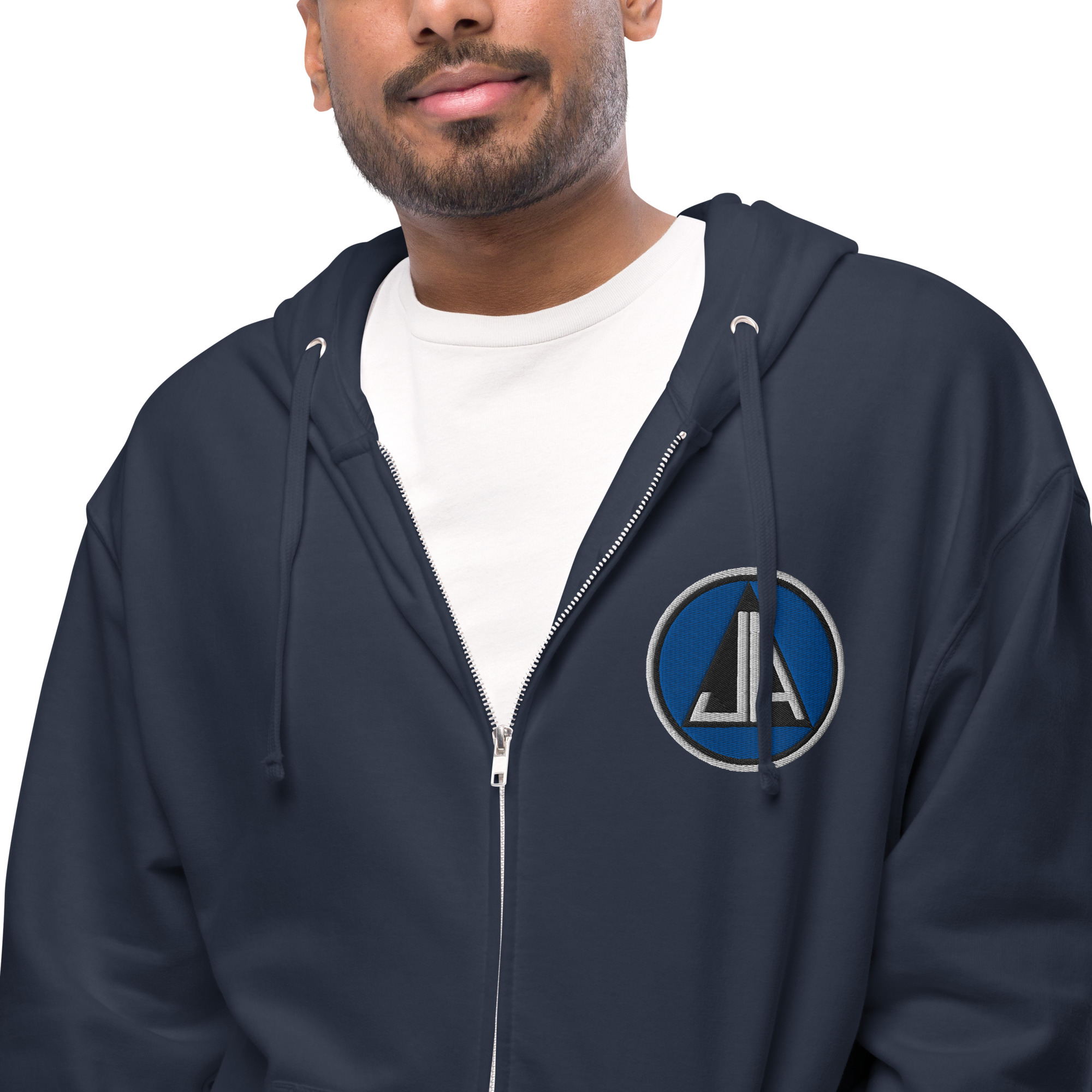 Classic Embroidery Zip Up Hoodie - Image 35