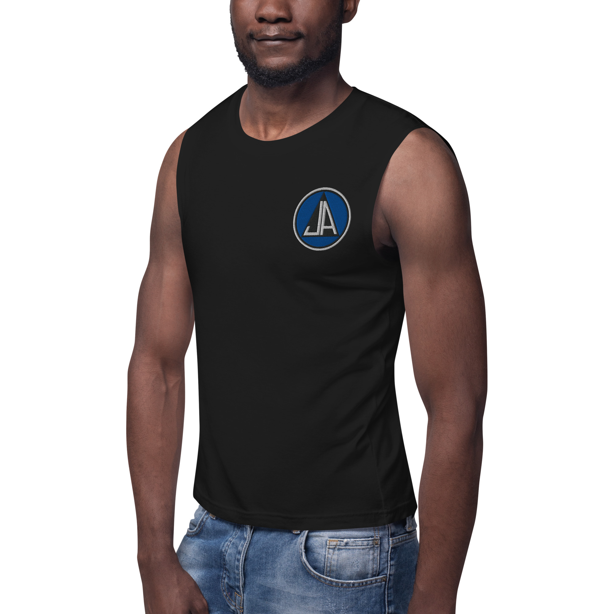 Classic Embroidery Muscle Shirt - Image 39